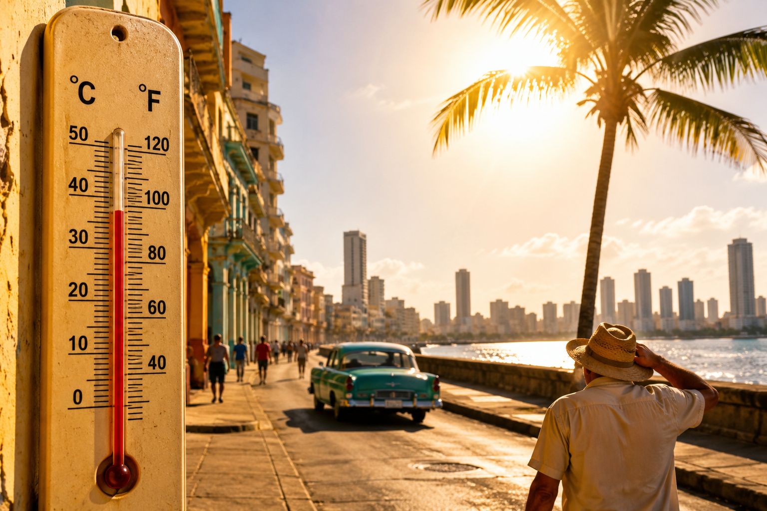El termómetro no da tregua: Días sofocantes en Cuba mientras Miami roza los 87°F