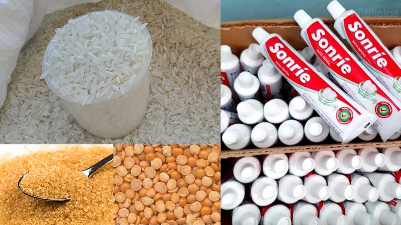 Distribuyen arroz, chícharos, azúcar y pasta dental por la canasta familiar normada