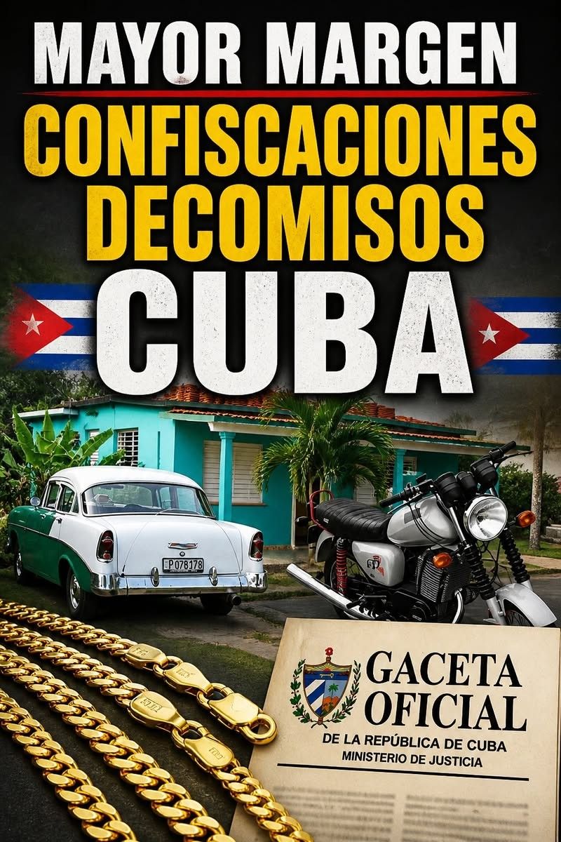 🚨⚖️ GACETA OFICIAL: Se amplía el margen para los DECOMISOS y CONFISCACIONES en CUBA