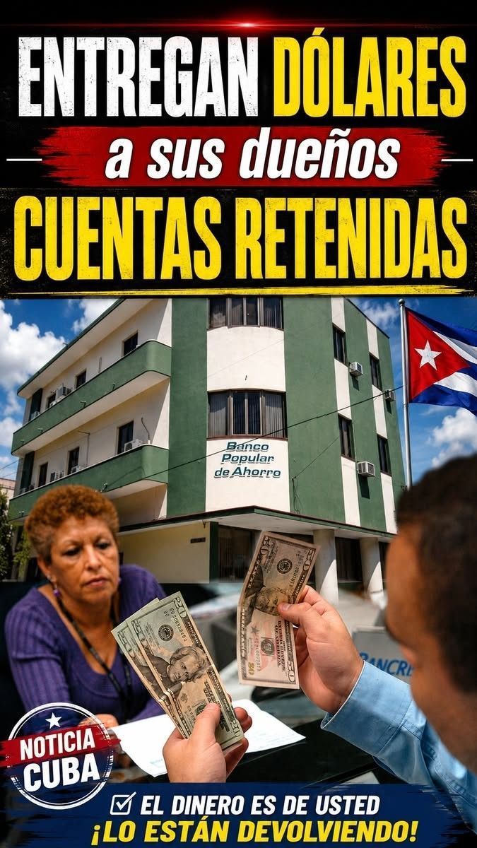 🚨ENTREGAN DÓLARES en CUBA💵🏦 BANCOS CUBANOS empiezan a entregar DÓLARES en CUENTAS RETENIDAS
