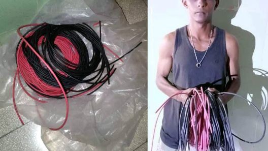 Detienen a trabajador de un parque solar en Guanabacoa por robo de cables eléctricos