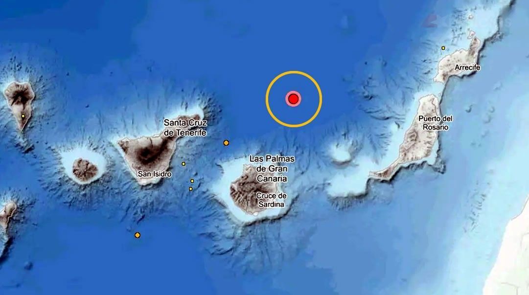 Última hora: Terremoto de magnitud 4,8 sacude Canarias y se siente en varias zonas