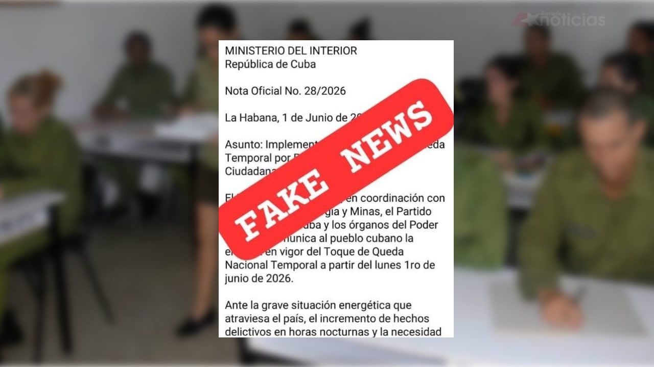 El MININT desmiente el supuesto toque de queda: el mensaje que circuló en redes era falso