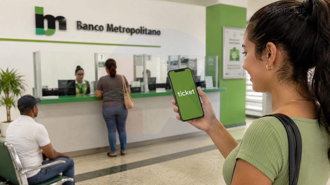 Banco Metropolitano activa reservas por Ticket para acceder a servicios bancarios
