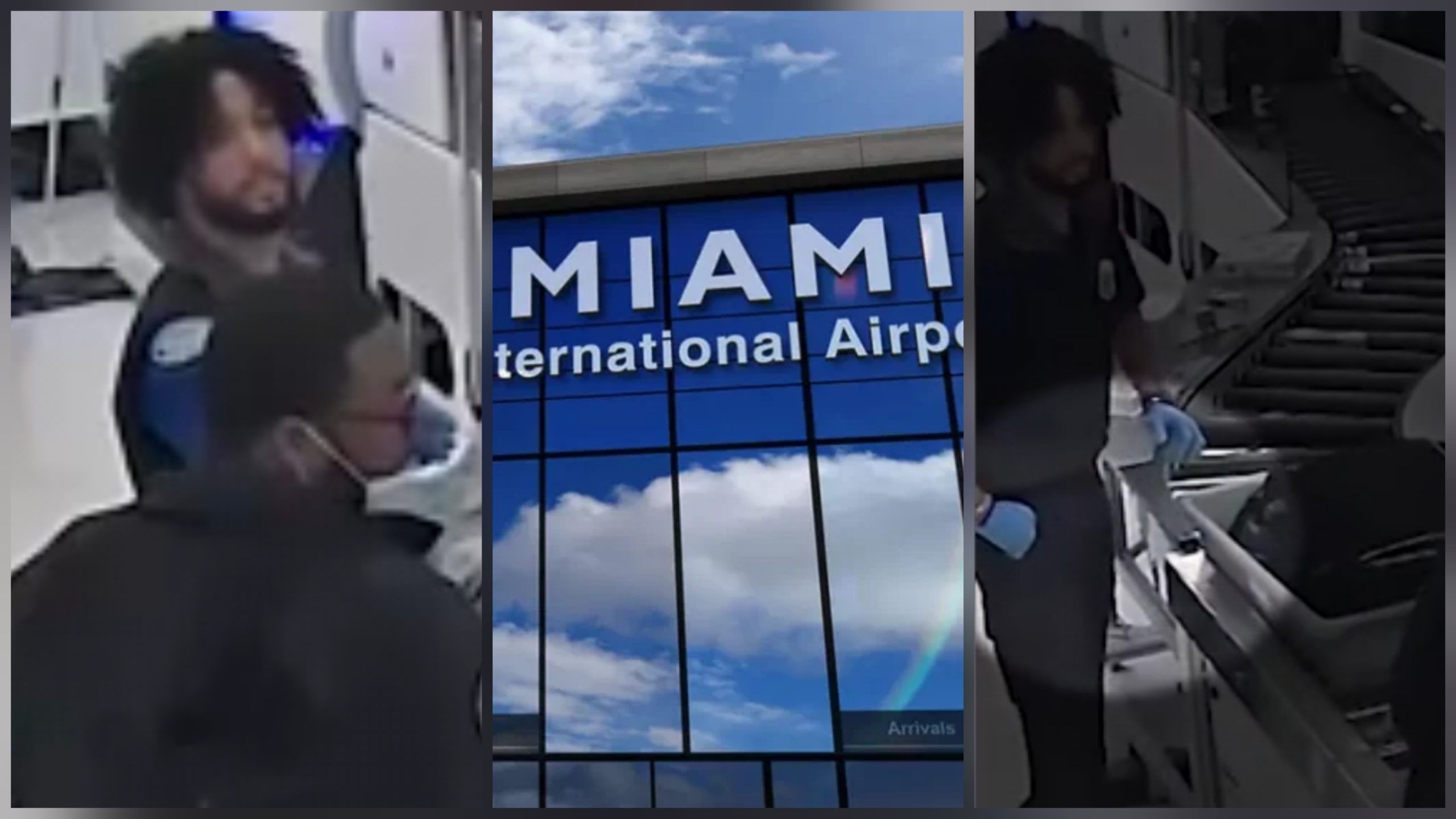 Así te roban en el Aeropuerto de Miami: este video muestra cómo agentes de seguridad sacan pertenencias de las maletas