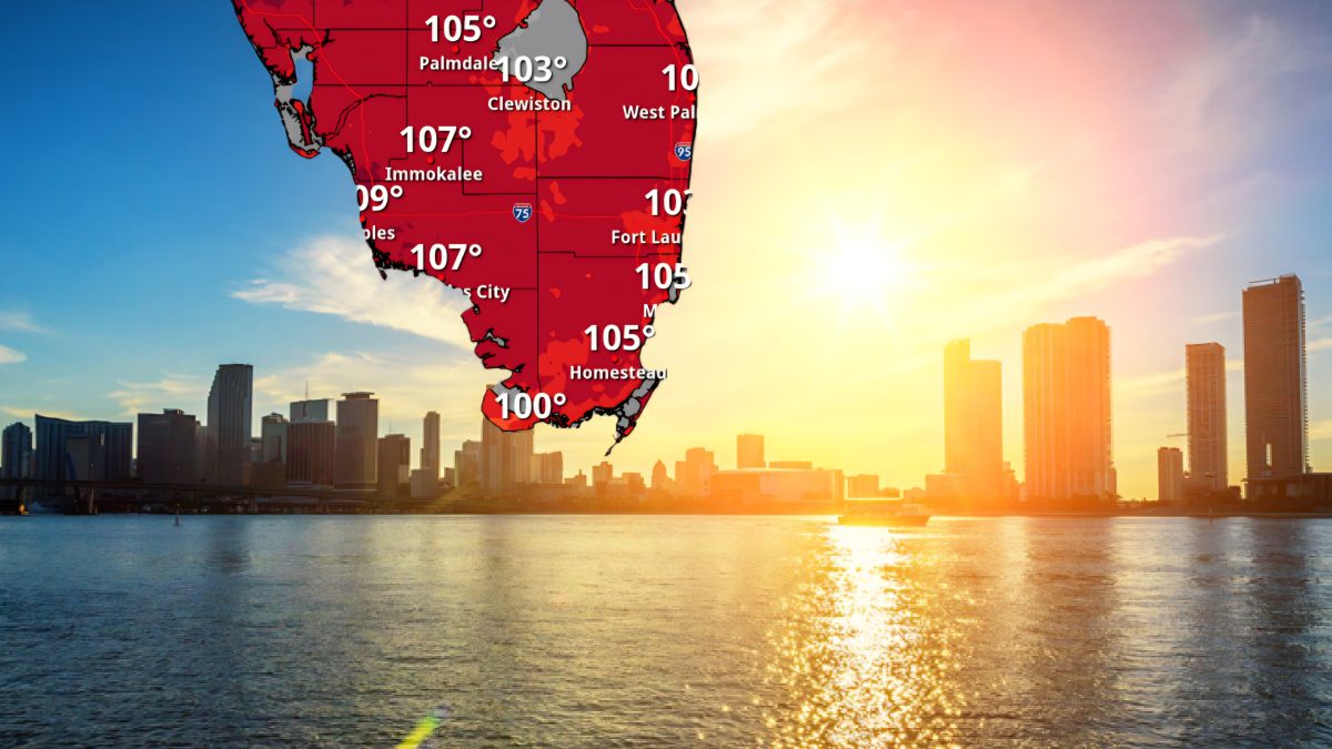 Miami rompe un récord de calor vigente desde 1909 en plena ola de temperaturas extremas