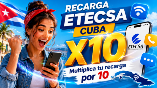 ETECSA lanza nueva recarga por un solo día: multiplica el saldo por 10 y datos ilimitados