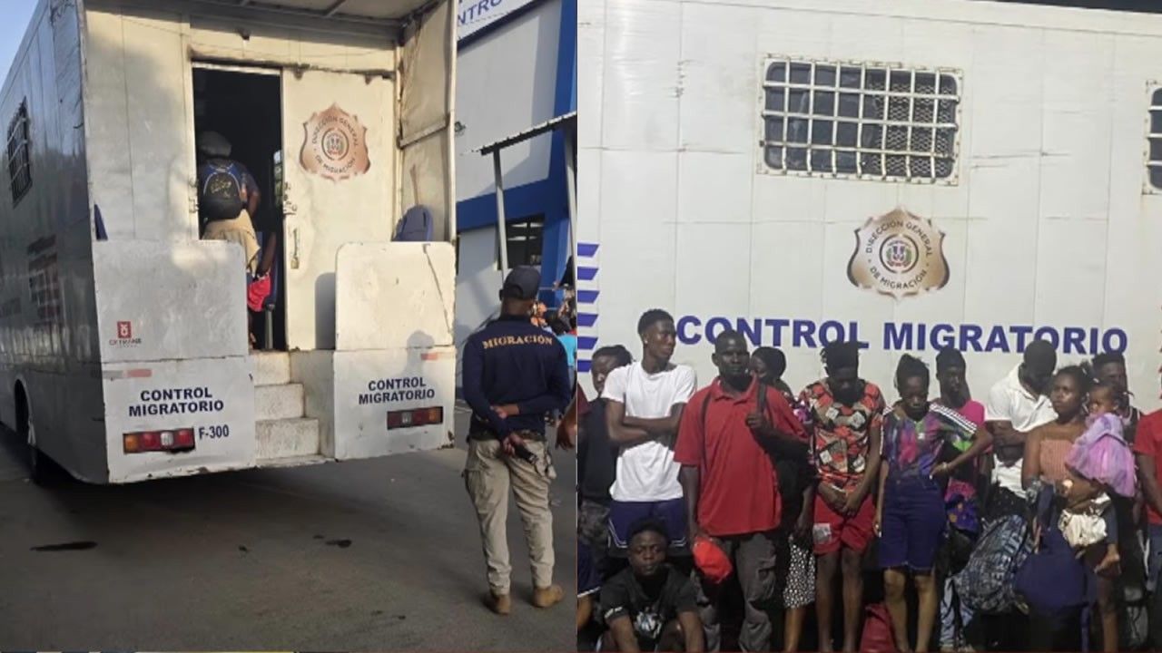 Detienen a dos empleados de Migración en República Dominicana por trasladar a 22 haitianos sin autorización en vehículos oficiales