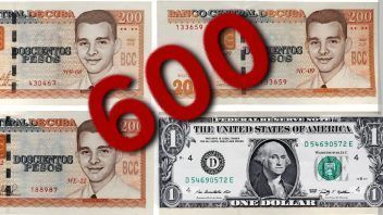 Día histórico: 1 dólar 600 pesos en Cuba. Récord en las tasas de cambio y de hundimiento de la moneda nacional