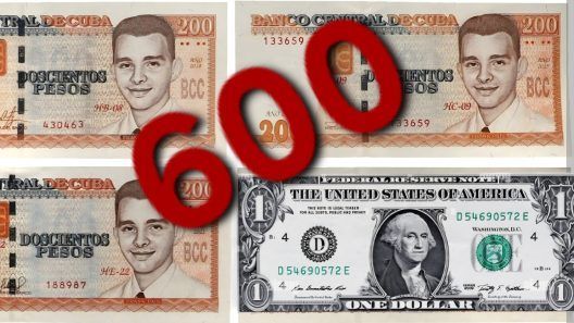 Día histórico: 1 dólar 600 pesos en Cuba. Récord en las tasas de cambio y de hundimiento de la moneda nacional