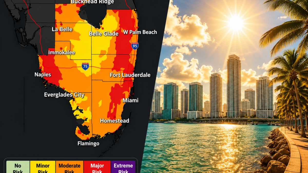 Miami bajo riesgo de calor peligroso: autoridades recomiendan evitar actividades al aire libre durante gran parte del día
