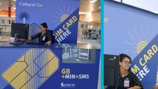 Aeropuerto cubano promociona la compra de líneas CubacelTur para turistas a su llegada