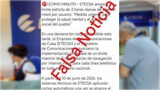 Cuba desmiente límite de internet móvil de tres horas diarias