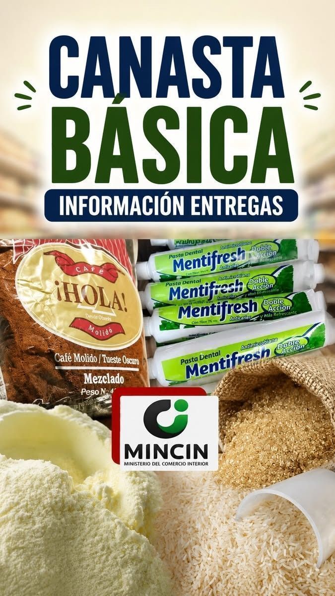 Información del MINCIN: Esto es lo que te van a entregar. Haznos saber si en tu bodega es así o no.