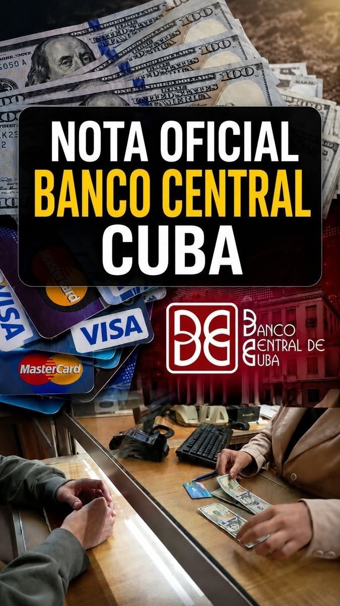 🚨ATENCIÓN📢 Nota Oficial del BANCO CENTRAL de Cuba💳💵