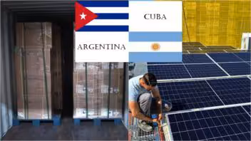 Llega desde Argentina cargamento de kits solares a Cuba en plena crisis energética