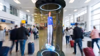 Ya funcionan en Miami: hologramas con IA responden dudas en el Aeropuerto