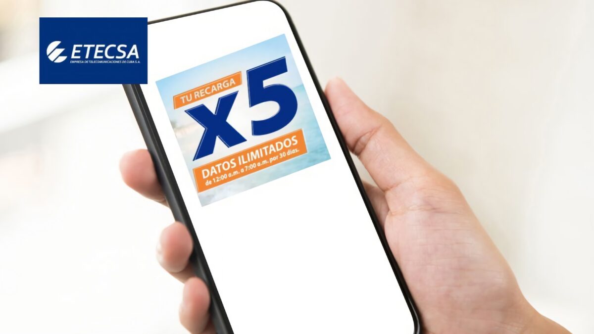 ETECSA anuncia una nueva recarga internacional: multiplicará por cinco el saldo y regalará datos ilimitados