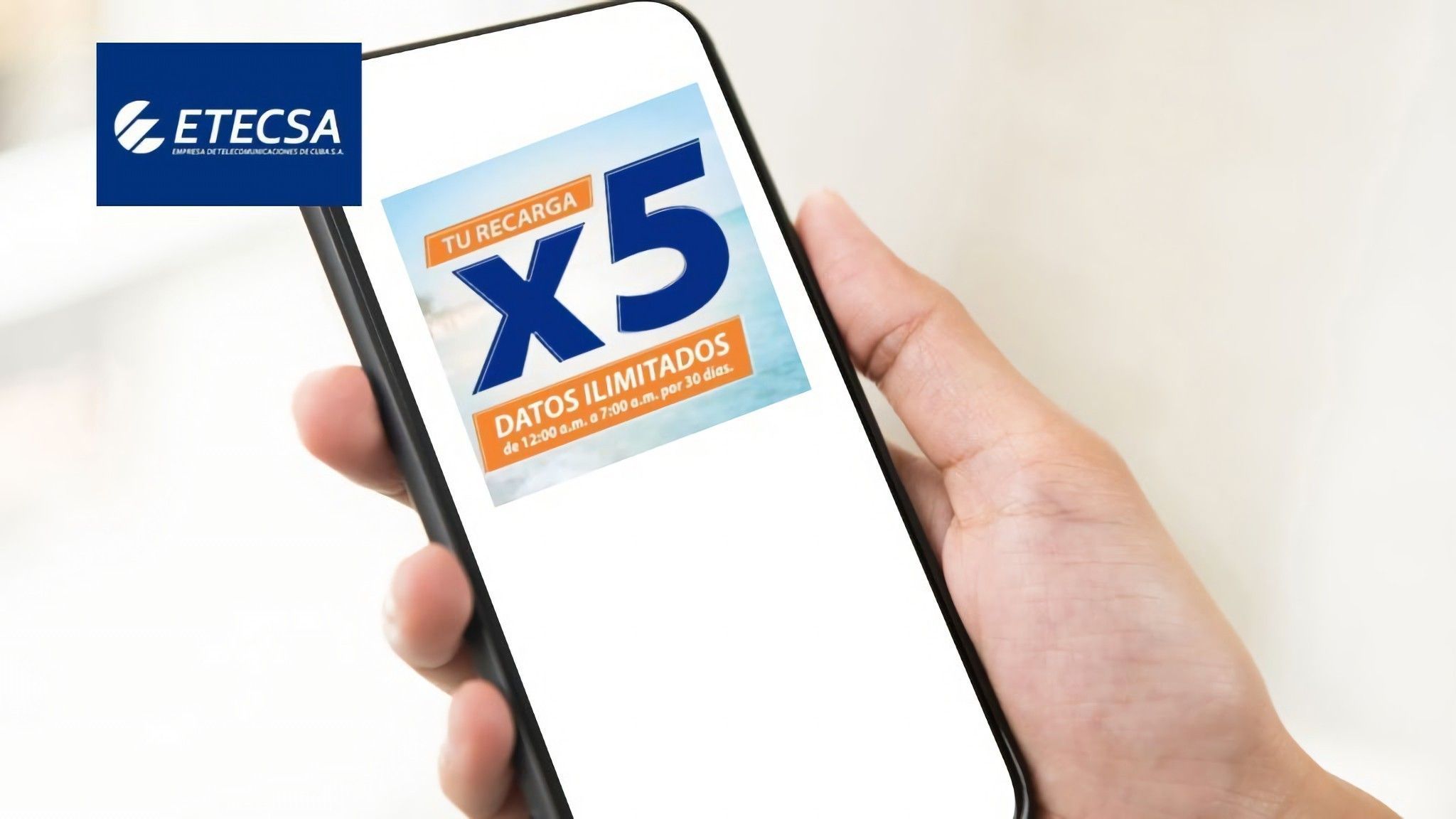ETECSA anuncia una nueva recarga internacional: multiplicará por cinco el saldo y regalará datos ilimitados