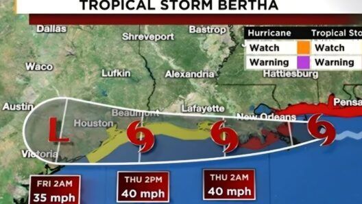 Bertha se acerca a Florida con poco impacto mientras avanza por el Golfo de México