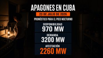 Apagones de hasta tres días y comida perdida: el déficit vuelve a superar los 2200 MW hoy en Cuba