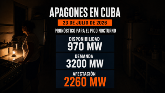 Apagones de hasta tres días y comida perdida: el déficit vuelve a superar los 2200 MW hoy en Cuba