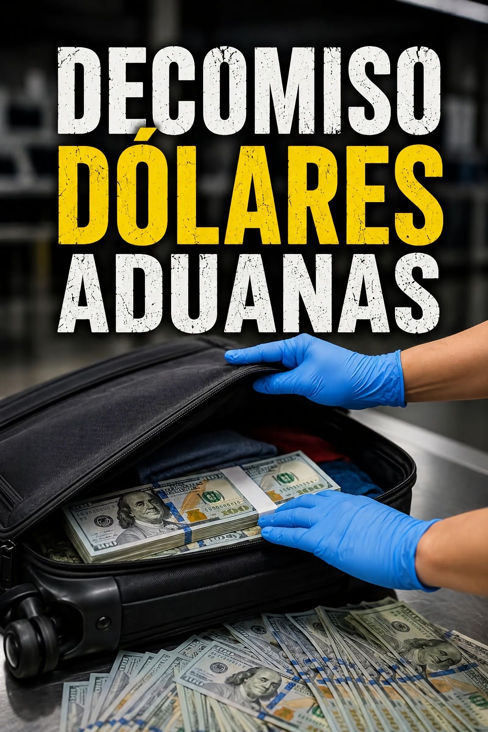 🚨✈️ ADUANA le decomizó TODOS los DÓLARES  💵 al llegar, y ahora está bajo custodia de las autoridades👮‍♂️