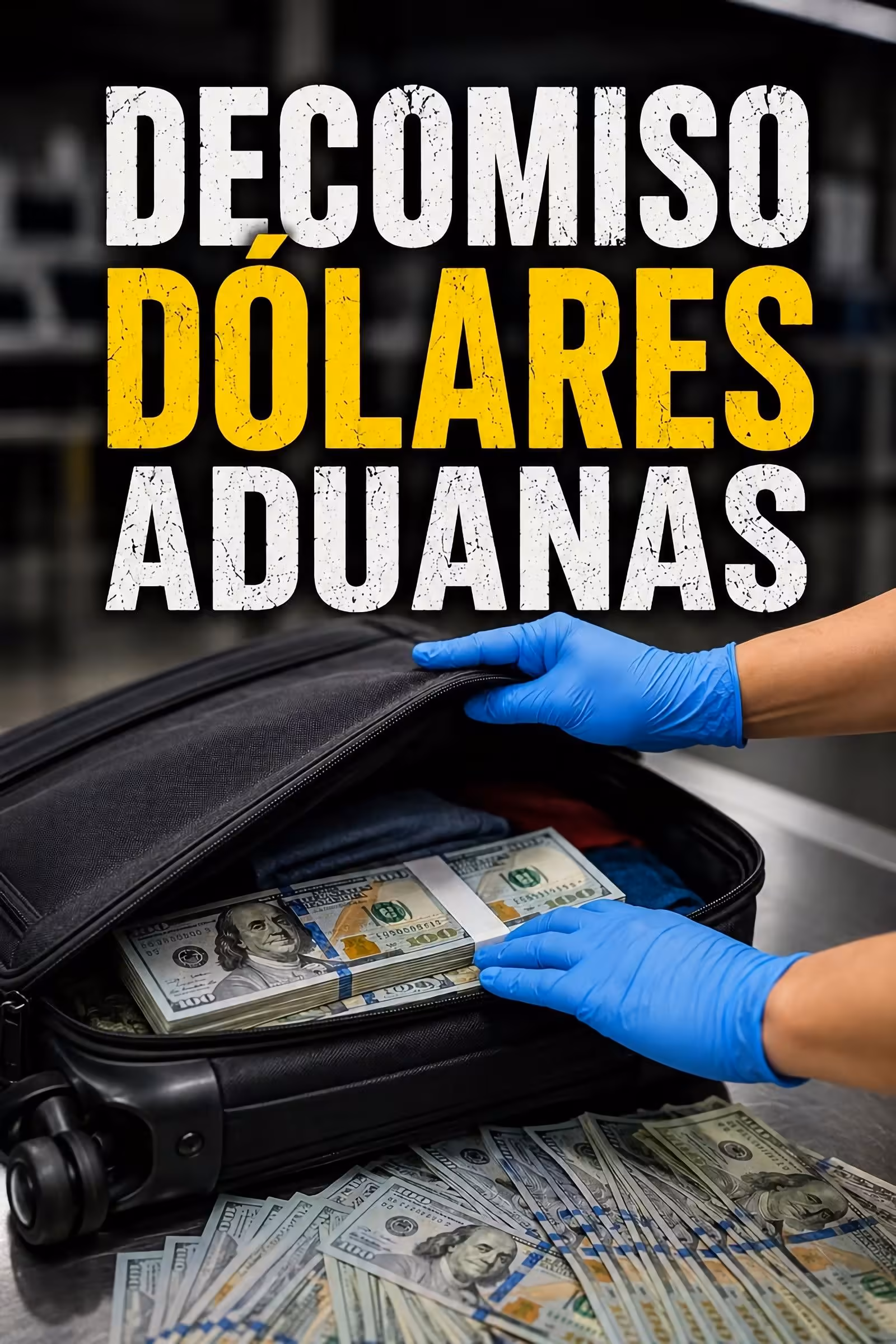 🚨✈️ ADUANA le decomizó TODOS los DÓLARES  💵 al llegar, y ahora está bajo custodia de las autoridades👮‍♂️