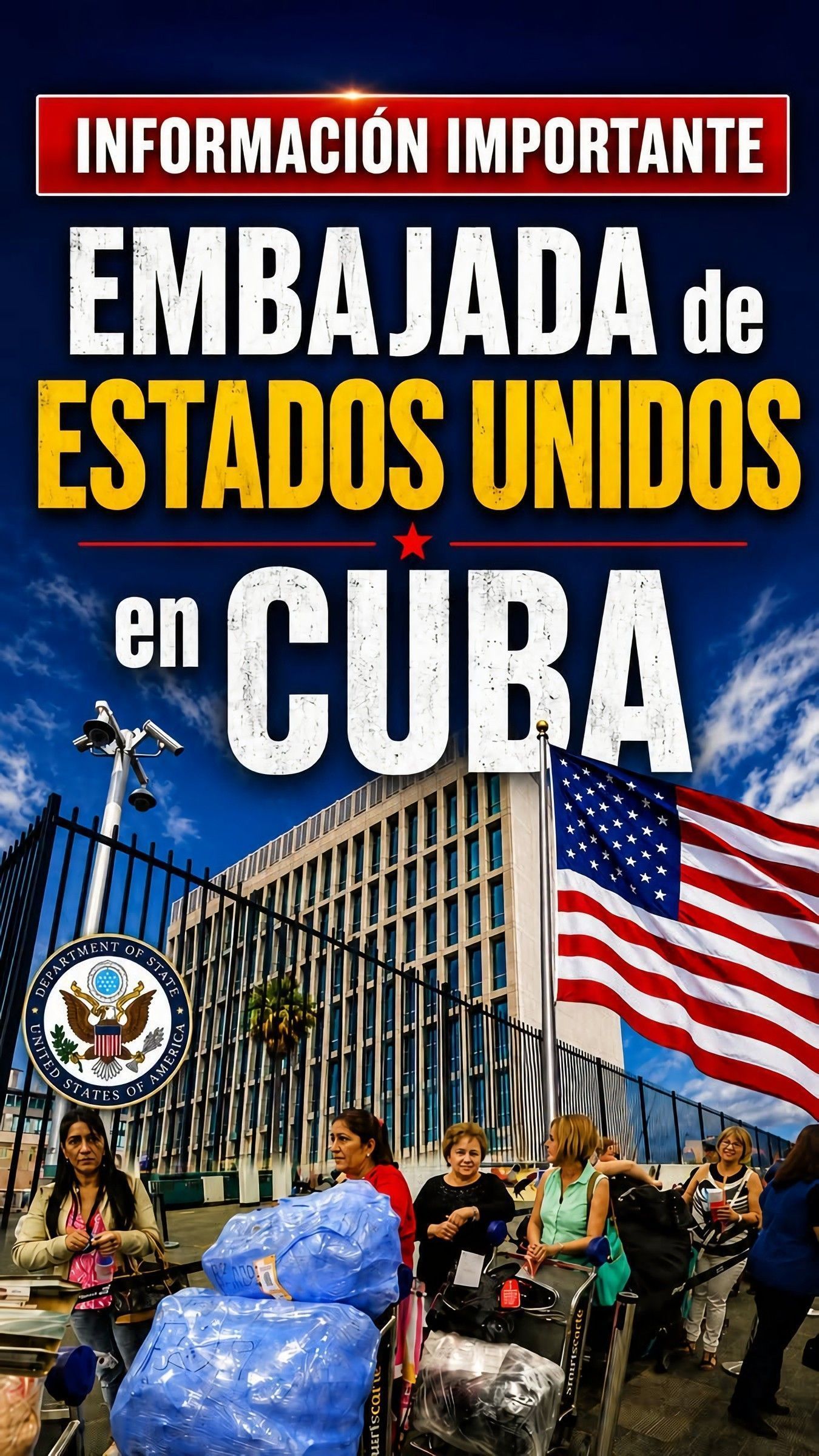 🚨📢⚠️Atención a lo que dice la EMBAJADA de los Estados Unidos en CUBA!!! ✈️🧳