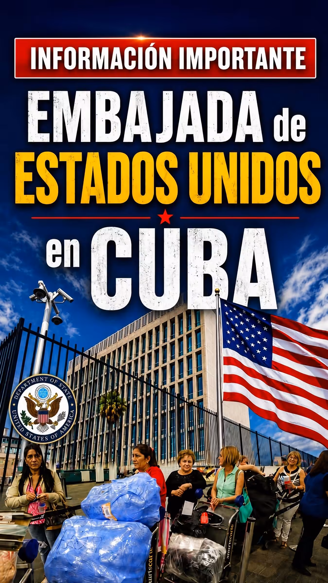🚨📢⚠️Atención a lo que dice la EMBAJADA de los Estados Unidos en CUBA!!! ✈️🧳