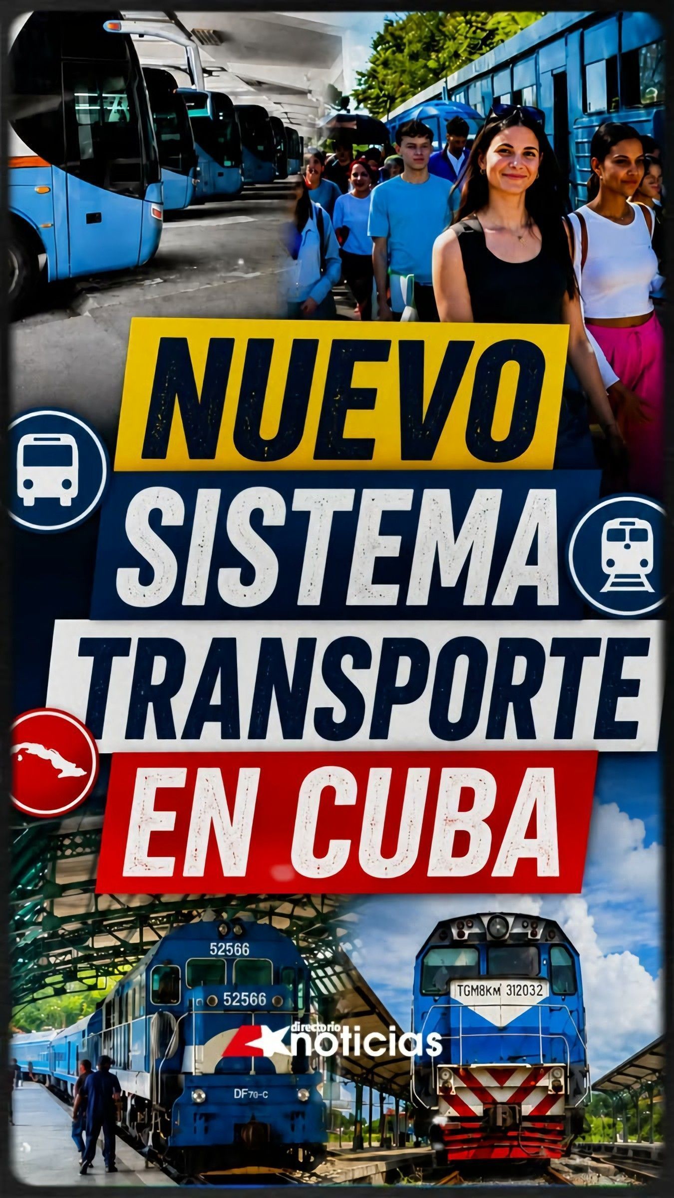🚍🚆 Nuevo sistema de transporte en Cuba
