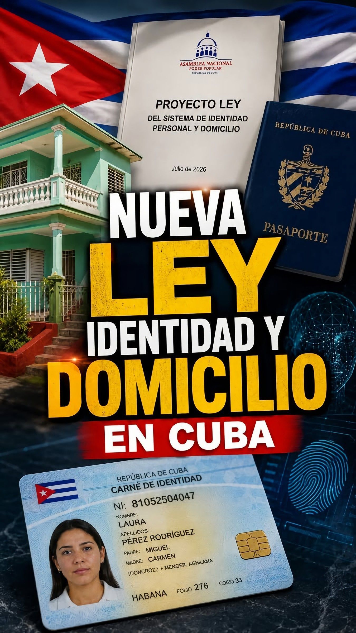 🚨ATENCIÓN: Nueva LEY en Cuba. ⚠️Atento a los cambios de la nueva ley de identidad y DOMICILIO!