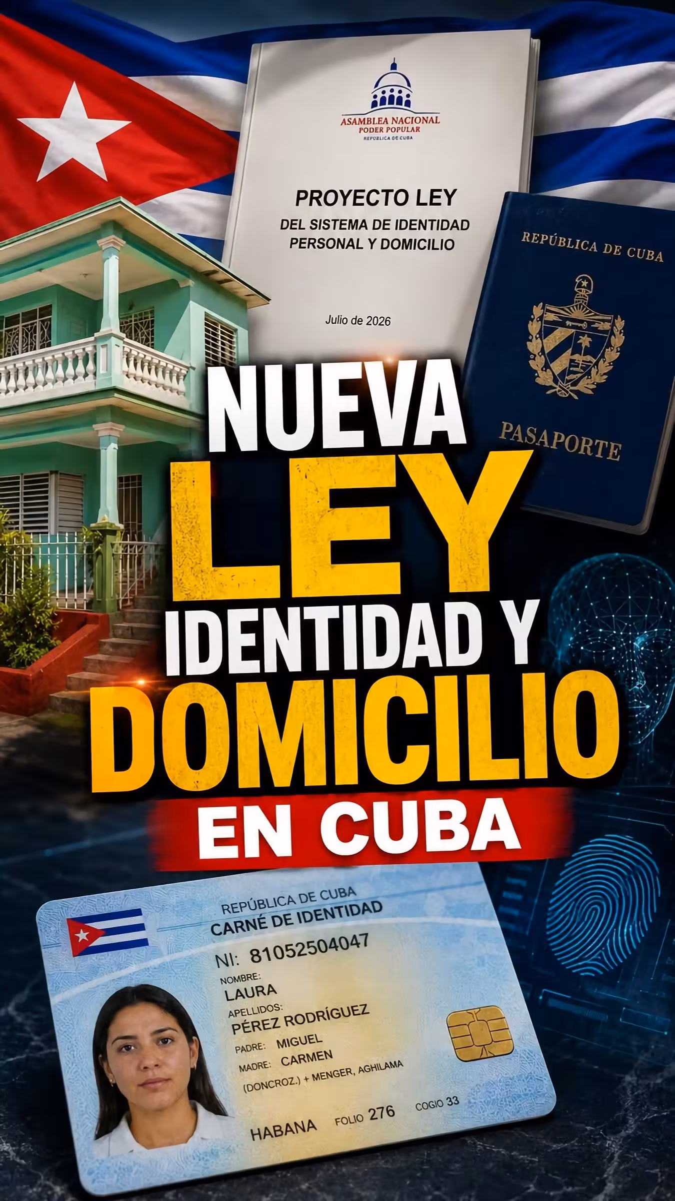 🚨ATENCIÓN: Nueva LEY en Cuba. ⚠️Atento a los cambios de la nueva ley de identidad y DOMICILIO!