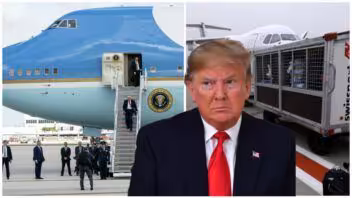 Trump se escondió en un carrito de equipajes y usó un avión señuelo ante por temor a un ataque de Irán