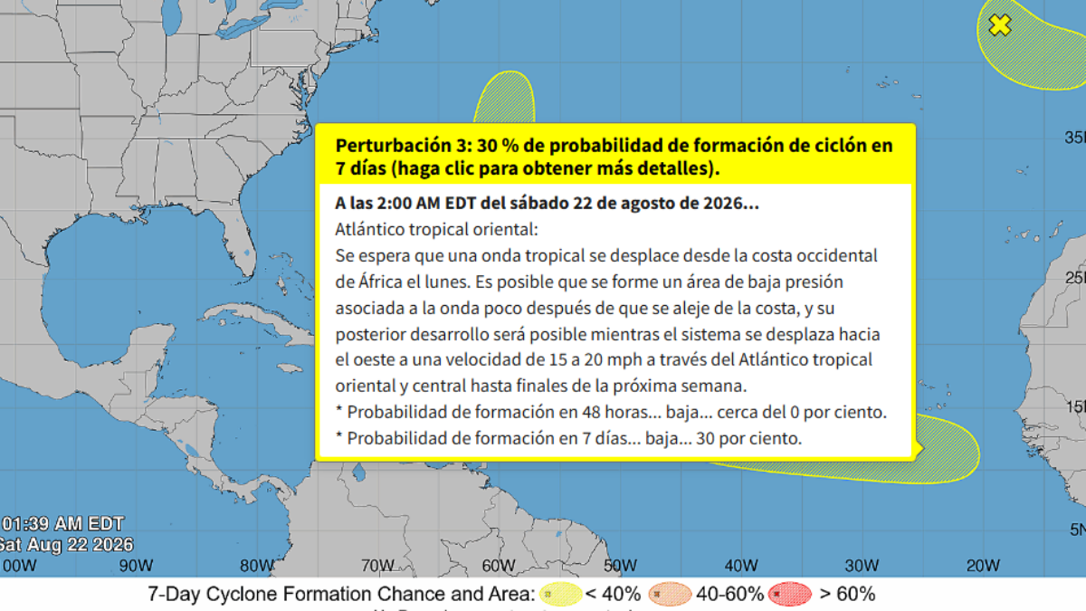 Atención Cuba y Florida: Centro Nacional de Huracanes vigila nueva onda tropical en el Atlántico