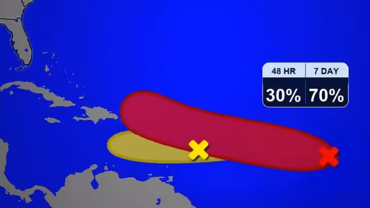 Onda tropical en el Atlántico con 70% de probabilidad de convertirse en ciclón