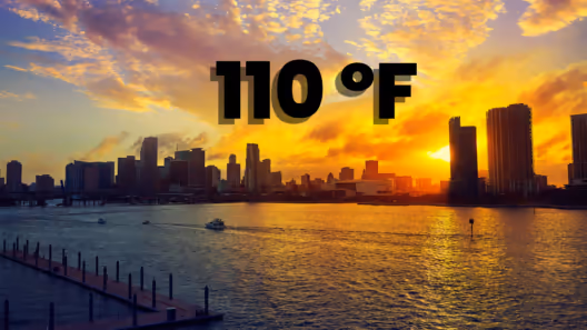Calor peligroso este miércoles 19 de agosto en Miami: Hasta 110 grados de temperatura
