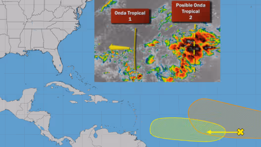 Atención Cuba y Florida: vigilancia ante posible desarrollo ciclónico de dos ondas tropicales