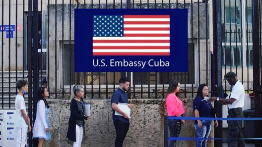 Nota informativa de la Embajada de Estados Unidos en Cuba