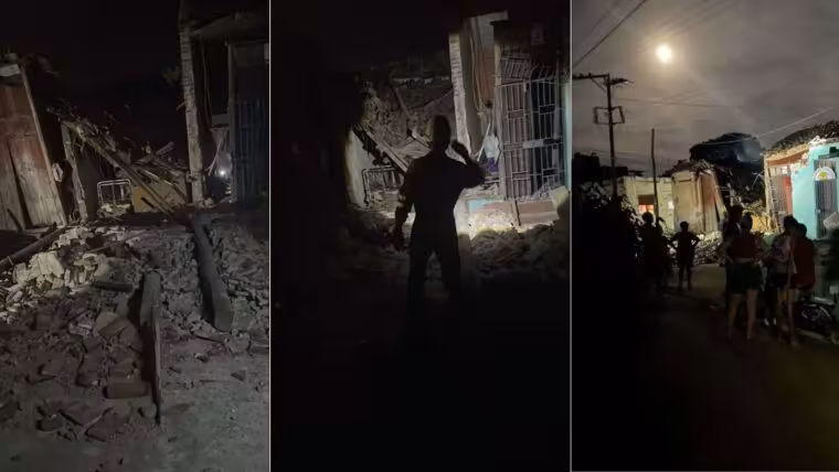 Derrumbe de vivienda en Camagüey: rescatan a dos adultos mayores
