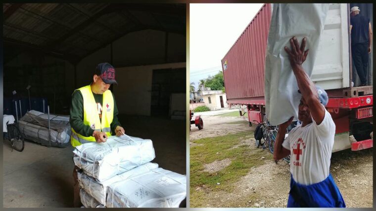 Llega ayuda humanitaria a Bayamo para damnificados de Melissa