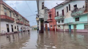 Inundaciones en Centro Habana: el agua entró en casas y comercios de La Victoria