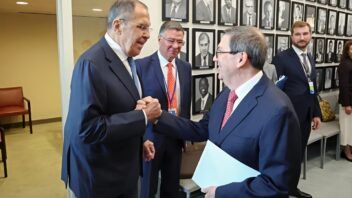Bruno Rodríguez y Serguéi Lavrov se reúnen en Nueva York durante la Asamblea de la ONU
