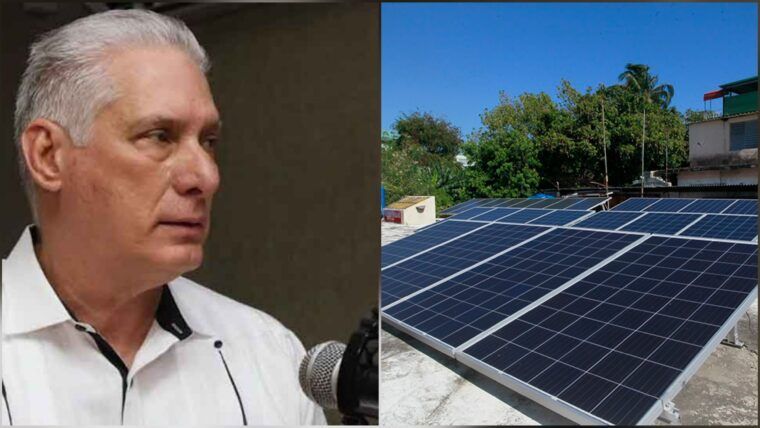 Energía solar en Cuba cubre más del 20 % del consumo eléctrico, afirma Díaz-Canel