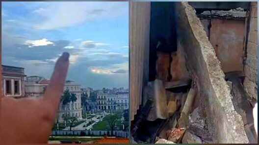 Denuncian peligro de derrumbe sobre una escalera en La Habana