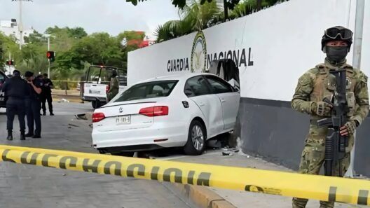 Cuatro cubanos detenidos tras persecución y choque en Cancún