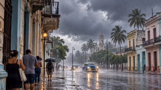 Lluvias fuertes en Cuba este miércoles: estas son las zonas donde más podría llover