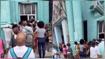 Retirar efectivo en La Habana: una cola frente al Banco Metropolitano