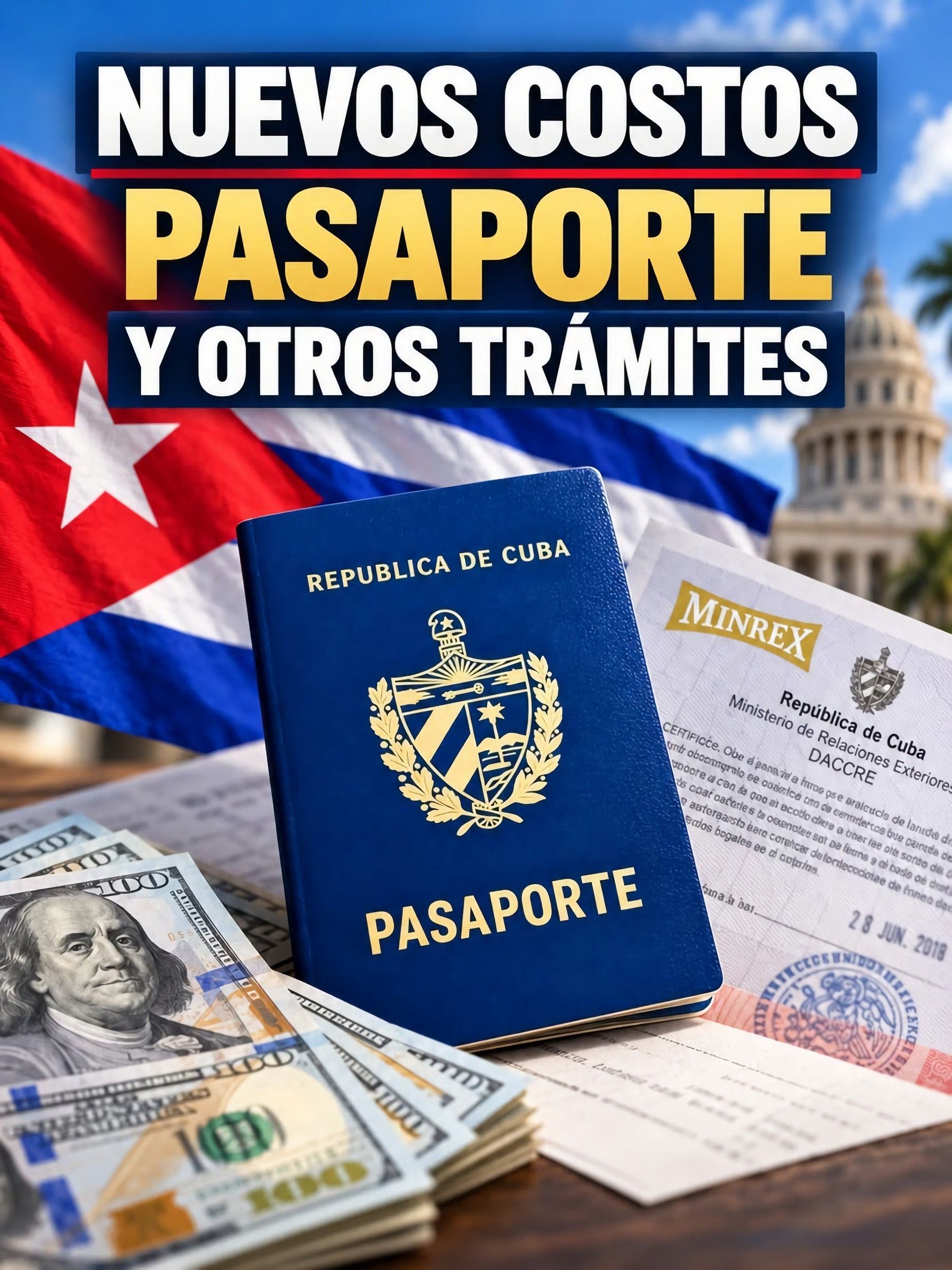 🚨Aumenta el costo del pasaporte y otros trámites del MINREX, estos son los nuevos precios para quienes soliciten …