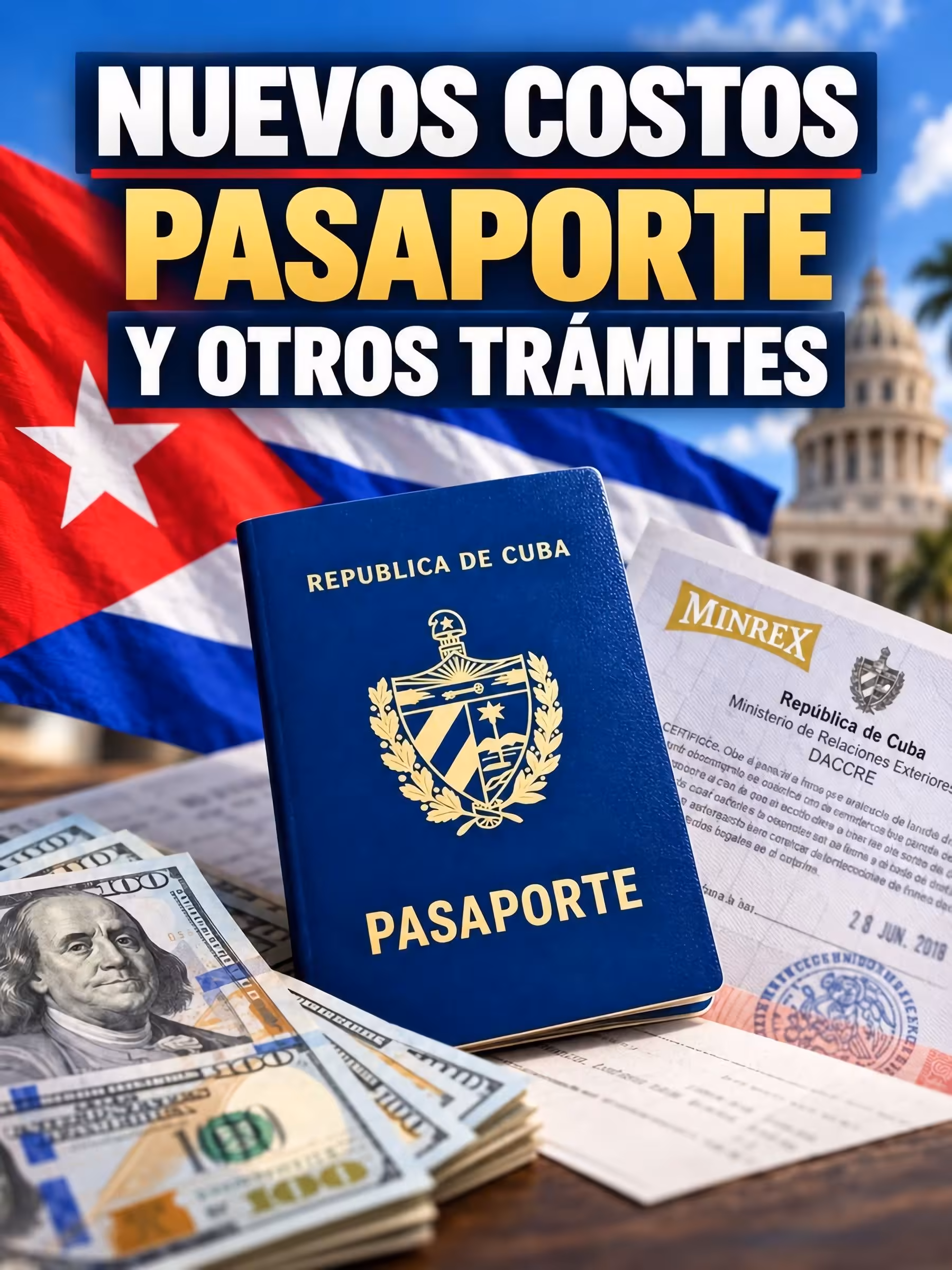 🚨Aumenta el costo del pasaporte y otros trámites del MINREX, estos son los nuevos precios para quienes soliciten …